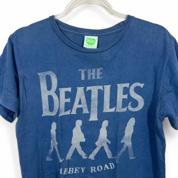 The Beatles T-Shirt Vintage Abbey Road‎ Blue Size M - Picture 2 of 4